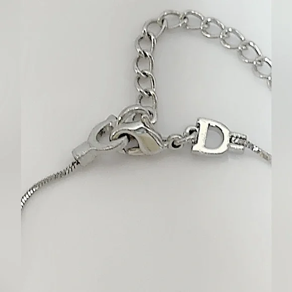 Christian Dior Logo Silver Tone Bracelet